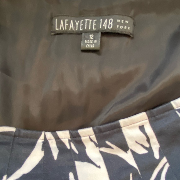 Lafayette 148 flare floral midi skirt Sz 12 - Picture 6 of 6